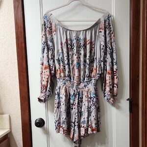 Free People Off-Shoulder Romper - L